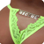 FIO DENTAL GIS AMARELO NEON PALAVRAS STRASS TALLYTA - Karla Sexshop Fortaleza Delivery