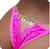 FIO DENTAL GIS ROSA NEON PALAVRAS STRASS TALLYTA - Karla Sexshop Fortaleza Delivery