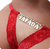 FIO DENTAL GIS VERMELHA PALAVRAS STRASS TALLYTA - Karla Sexshop Fortaleza Delivery