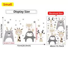 Imagem do Adesivos de parede de desenho animais da floresta