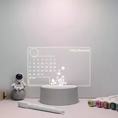 Criativo LED Note Board Night Light, USB regravável quadro de mensagens, luz su na internet