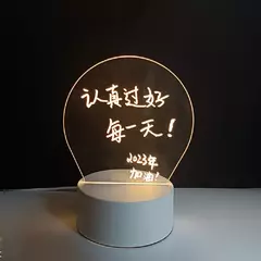 Criativo LED Note Board Night Light, USB regravável quadro de mensagens, luz su - loja online