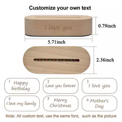 Personalizado 3D Photo Lamp, Foto personalizada e texto, Dia dos Namorados, casa na internet