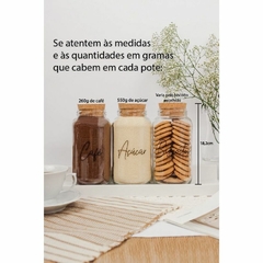 Kit potes cantinho do café - Combiny Store