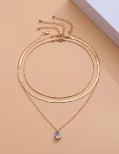 Colar Strass Pingo D'água