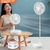 Mini ventilador telescópio dobrável usb, ajustável s recarregável - Mundo outlet 