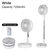 Mini ventilador telescópio dobrável usb, ajustável s recarregável na internet
