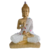 Buda Branco com Pedras 7 Chakras