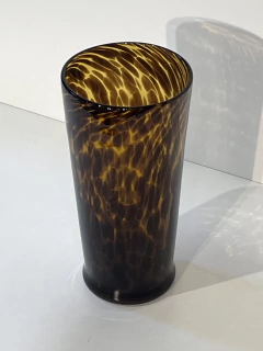 Florero conico vidrio animal print - comprar online