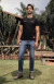 CAMISETA TXC CUSTOM MC ESTAMPADA 191667 PRETO