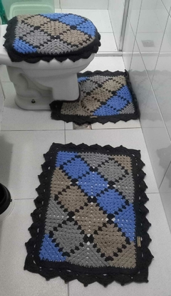 Jogo de Banheiro Colorido na internet