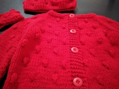 Imagem do Cardigan de bebê em tricô ( 9 meses a 1 ano)