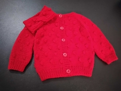 Cardigan de bebê em tricô ( 9 meses a 1 ano) - loja online