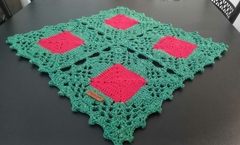 Centro de Mesa Natalino - Márcia Sales Crochê