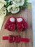 Sapatinho trico menina Laço strass VERMELHO - comprar online