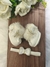 Botinha de pelucia OFF WHITE na internet