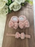 Sapatinho trico menina Laço strass ROSE - comprar online