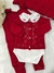 kit maternidade Ane jardineira vermelho - comprar online