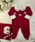 KIT MATERNIDADE BORDADO VERMELHO COMPLETO