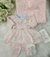 Kit maternidade Renda Luxo Rosa bebe com renda coração