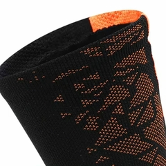 Meia Futebol Antiderrapante - Preto com Laranja - Arzen
