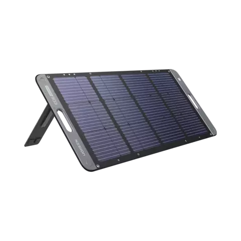 Panel solar plegable UGREEN 100W recomendado para Power Station 600W alta eficiencia resistencia al agua alineacion inteligente incluye cable XT60 2M - comprar en línea