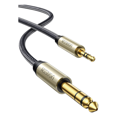 Cable de audio UGREEN 3.5mm trs a 6.35mm ts stereo profesional longitud 5 metros para equipos de sonido - comprar en línea