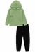 BLUSAO ML E CALCA JOGGER VERDE na internet