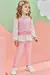 BATA ML E COLETE E LEGGING ROSA CLARO