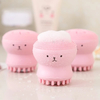 Polvo cor-de-rosa escova de limpeza facial - Skincare