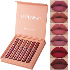 Conjunto 12 batons Fashion Fosco À Prova D'água De Longa Duração - Handaiyan - Great Makeup