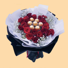 FDA2-21 Ramos de 24 Rosas con Chocolates