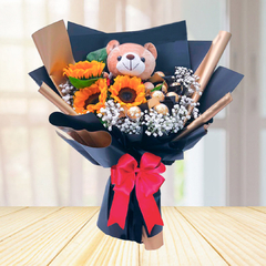 FDA2-12 Ramos girasoles y peluche