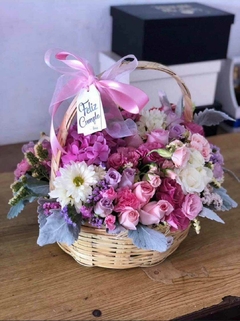 FDA007 - CANASTA DE FLORES #LOVELY