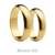 Alianças Ouro 18k Tradicional por Fora e Reta por Dentro, Par Modelo022 - comprar online
