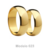 Alianças Ouro 18k Tradicional por Fora e Reta por Dentro, Par Modelo023 - comprar online
