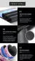 Tapete de mesa preto e branco para jogos Mouse Pad Grande Mousepad Gamer Acessórios gamer - TopSales
