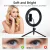 Selfie Ring Light Fotografia Led Rim Of Lamp com suporte móvel opcional tripé ringlight celular tik tok - TopSales