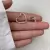 Argola de coração com zircônias - comprar online