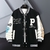 INS Hip Hop Casaco Casual de Beisebol Slim Fit Unissex Uniforme de Beisebol Jaquetas Bomber Para Masculino 2023 Tendência Juvenil Vestuário Universitário Outono - loja online