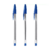 Kit com 3 Canetas Esferográficas 'BIC Cristal' 1.0mm | Azul | Unidade | BIC - comprar online