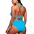 Calcinha modelo hot pants na cor azul turquesa, com cintura alta e cós alto para melhor ajuste e cobertura. Totalmente forrada para evitar qualquer transparência.

