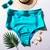 Calcinha modelo hot pants na cor azul turquesa, com cintura alta e cós alto para melhor ajuste e cobertura. Totalmente forrada para evitar qualquer transparência.
