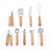 Set X12 Utensilios Kit De Cocina Mango Madera Punta Acero - tienda online