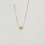 Colar Mini Trevo Liso Passante Liso Banhado a Ouro - comprar online