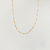 Choker Rabo de Rato Bolinhas Banhado a Ouro