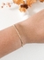 Pulseira Bolinha Achatada Banhado a Ouro na internet