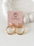 Argola Tranqueta Lisa Tubo G Banhada a Ouro - comprar online