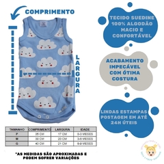 Body Bebê Regata 100% Algodão Suedine Temático de Bichinhos - comprar online