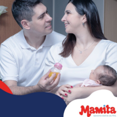 Kit 3 Mamadeiras Mamita Bebê Menino Menina 80 150 240ml Bico Silicone - comprar online